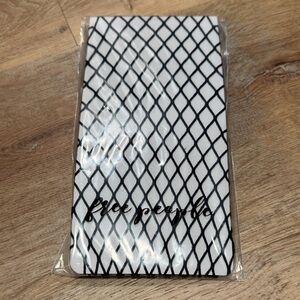 Free People Black and White Fishnet Tights NWT One Size